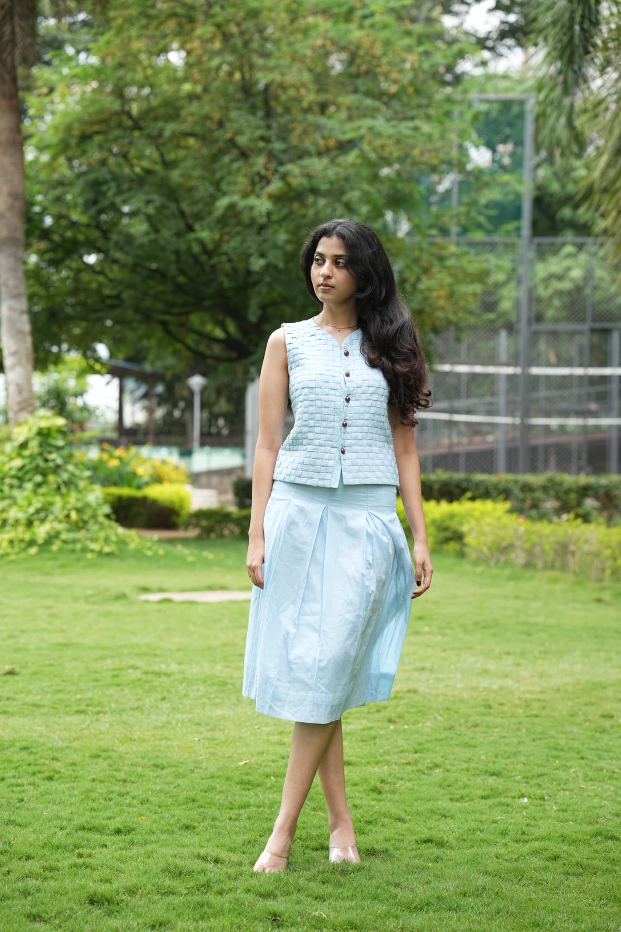Blue Grid co-ord